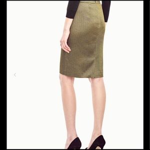 Ann Taylor Shimmer Jacquard Pencil Skirt